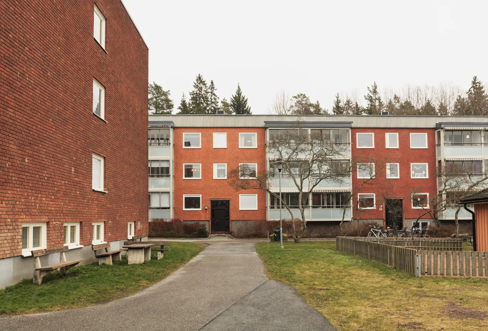 Hus i Råby där radonhalten mäts